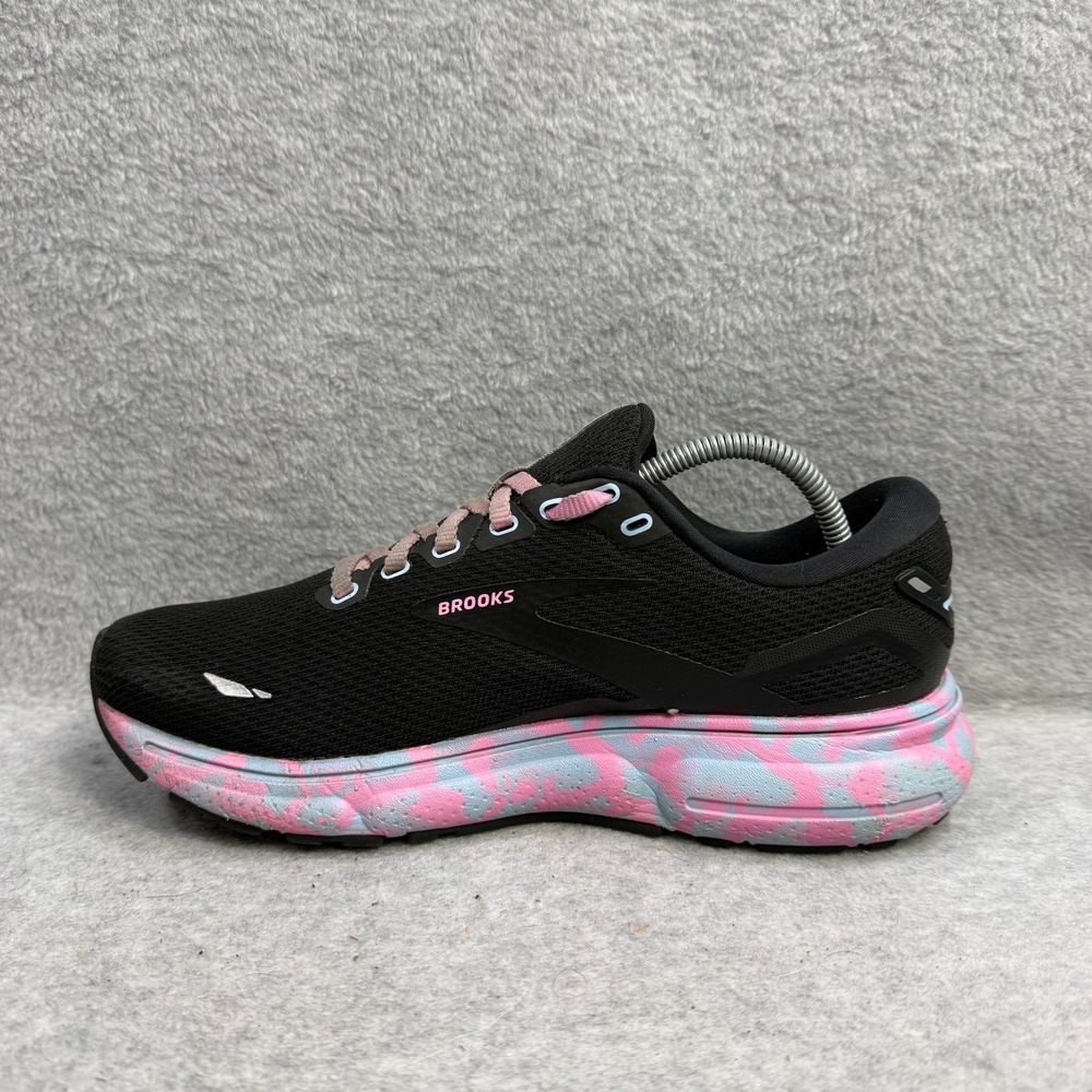Brooks Ghost 15 Women Shoes Size 7.5 Black Pink Blue Running Sneaker 1203801B099 - Picture 7 of 10